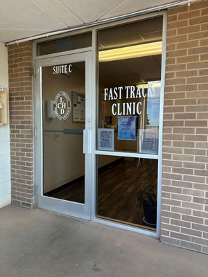 Fast Trac Clinic
outside front door