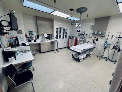 Pictured is one of our Emergency Rooms